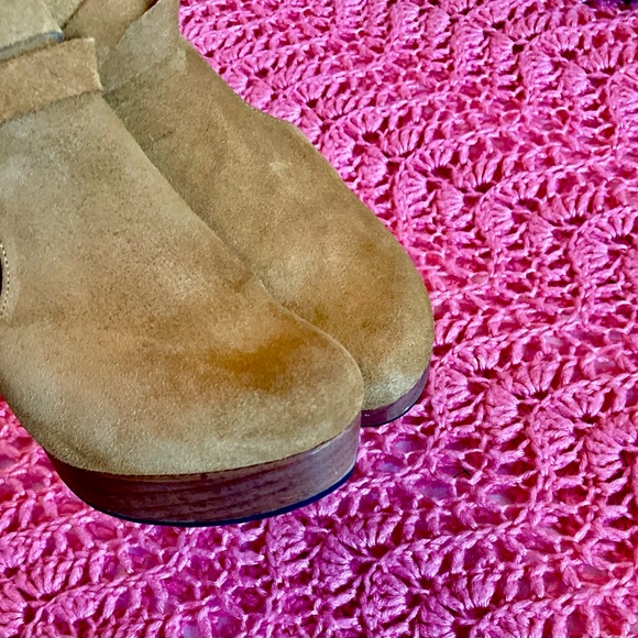 ❤️❤️24h sale Free People Women's Tan Suede Ankle shoes - Picture 6 of 9